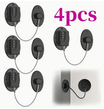 4Pc Fridge Lock,Heavy Duty Combination Fridge Lock for Child Safety Refrigerator