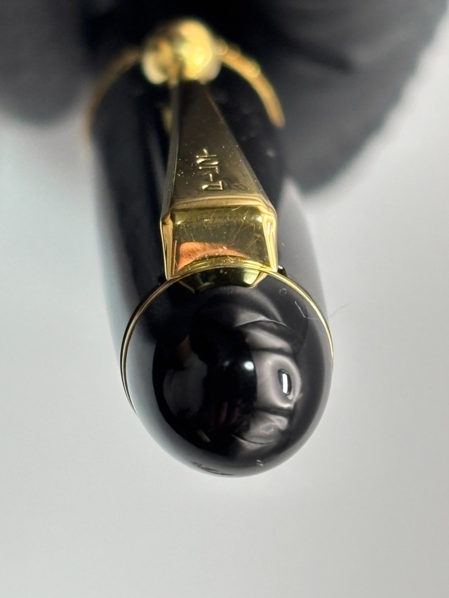Pilot Custom 74 Fountain Pen 14K Medium Nib Black Gold Trim Japan