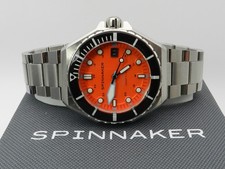 Spinnaker Men's Dumas Automatic Tangerine Silver-Tone Solid Stainless Steel