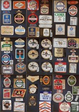 y(W-712) Various Countries (80+) Genuine Vintage BEER labels ALL PICTURED