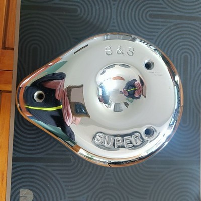 Harley Davidson Luftfilterabdeckung für Vergaser S&S Super E und G