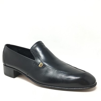 Bally Continentals Loafers Dress Shoes Mens Size 10.5 B Black Leather Swiss Made