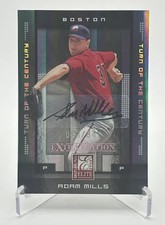 Adam Mills 2008 Donruss Elite Rookie RC Auto /841 ( Red Sox )