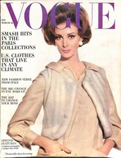 Vintage Vogue Magazine March 15, 1963 | Penn Chanel Dior Paris Fashions