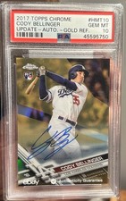 2017 Topps Chrome Update - Cody Bellinger #HMT10 Gold Refractor Autographs /50  