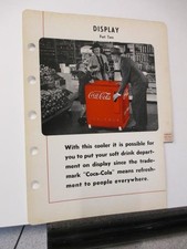 COCA COLA 1940 venditore negozio campione bottiglia soda distributore automatico refrigeratore ELECT #3