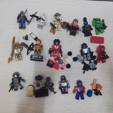 Lotto 17 pezzi diversi TRANSFORMERS GI Joe KRE-O KREON costruzione minifigure giocattoli