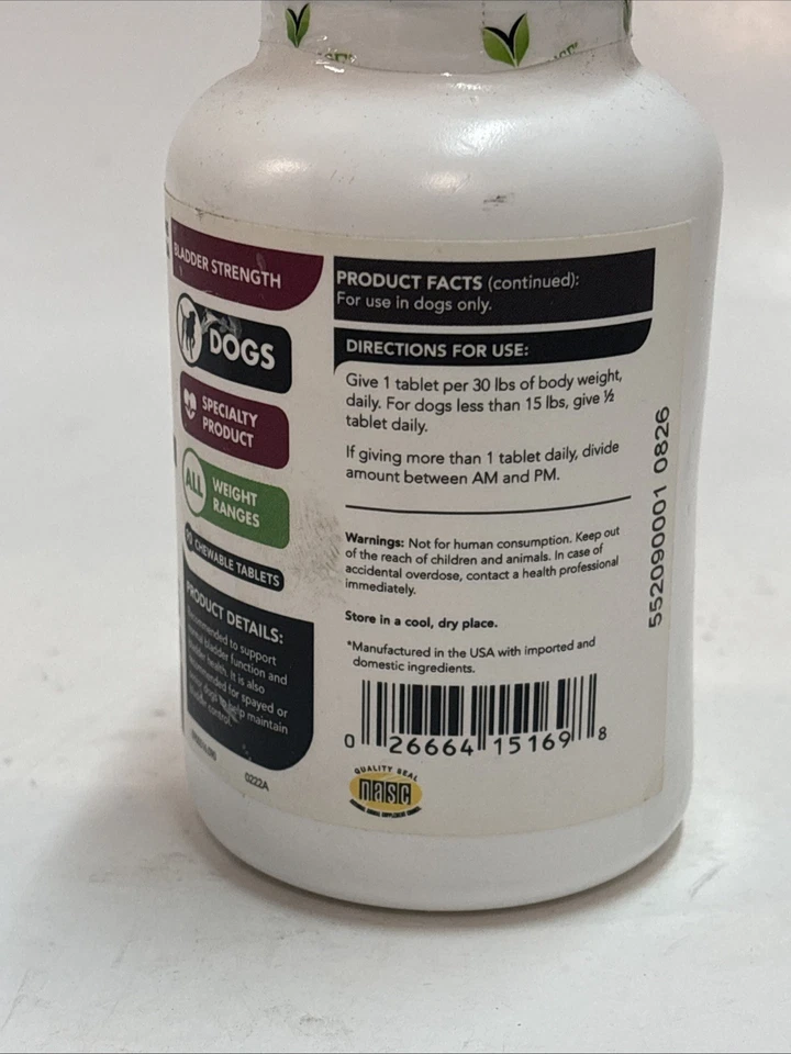 Tableta de fuerza de vejiga para perros VetriScience Laboratories, 90 unidades caducidad 08/2026 Foto 3 de 4