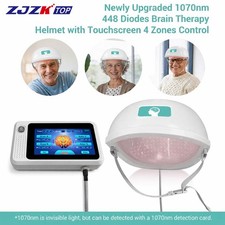1070nm 448-Diodes NIR Helmet for TBI, Stroke Neuro Therapy with Touch Control