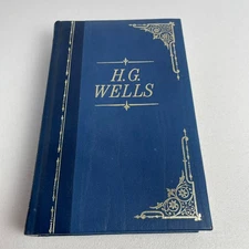 HG Wells Amaranth Press - Masters Library - Leatherbound VTG 1982