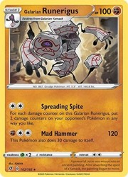 Galarian Runerigus 102/192 Rare Rebel Clash
