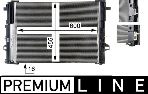 Mahle Kondensator Klimaanlage Premium Line Ac 446 000P FüR Mercedes Klasse W246-image