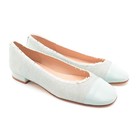 Ladies French Sole Imply Ballerina Flats 7 M Light Blue Raffia Shoes New in Box — photo 1