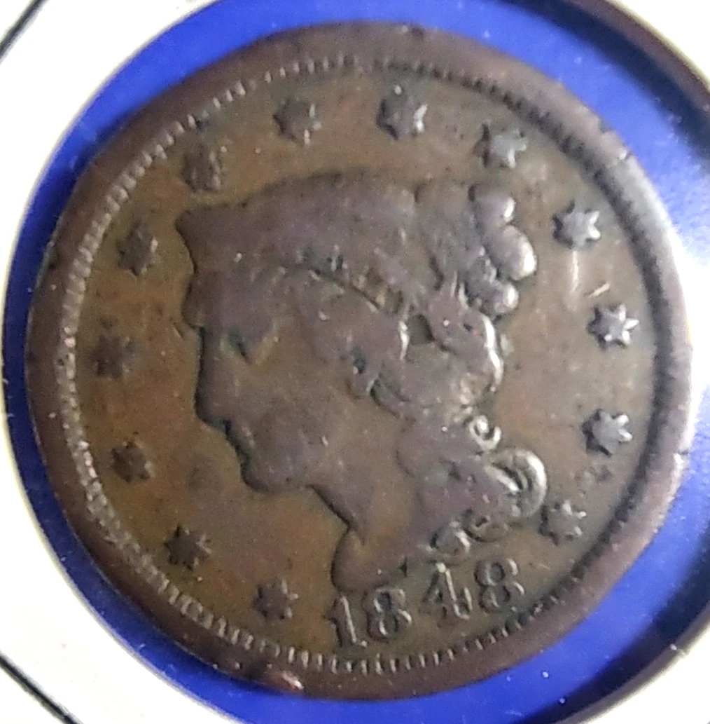 1848 Year Braided Hair Large Cents (1839-1857) for sale | eBay