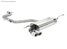  Racinganlage (mit Soundrohr) VW Scirocco 3 1.4l 2.0l TDI 2x76mm rund
