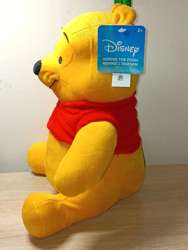 *FREE SHIP* 12" WINNIE the POOH Large Deluxe Super Soft Plush Toy Disney - Image 2 of 4