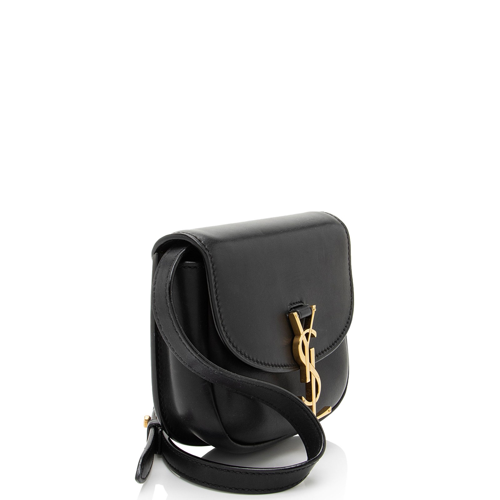 Saint Laurent Mini borsa a tracolla in pelle di vitello monogramma Kaia