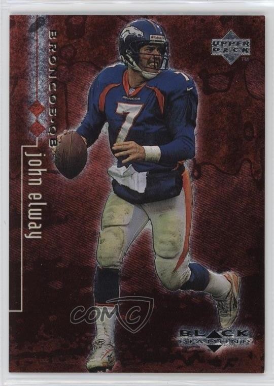 1998 Upper Deck Black Diamond Rookie Edition Double /3000 John Elway #25 HOF 6oq