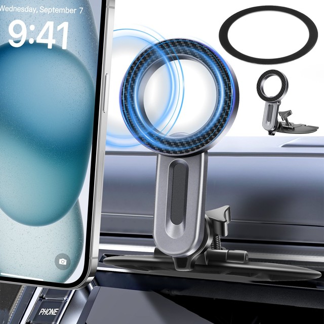 VICSEED MagSafe Car Mount (CD Slot + Vent)