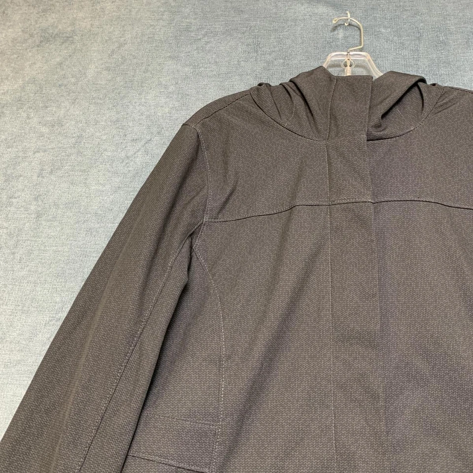 Champion Venture Dry Rain Jacket Womens Large Gray Fleece Lined Stretch Hooded - Image 4 of 4