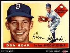 1955 Topps #40 Don Hoak Dodgers 4 - VG/EX