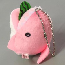 Porte-clés jouet en peluche requin pastèque