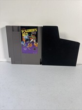 Solomon's Key NES Nintendo Entertainment System Cartridge and Sleeve
