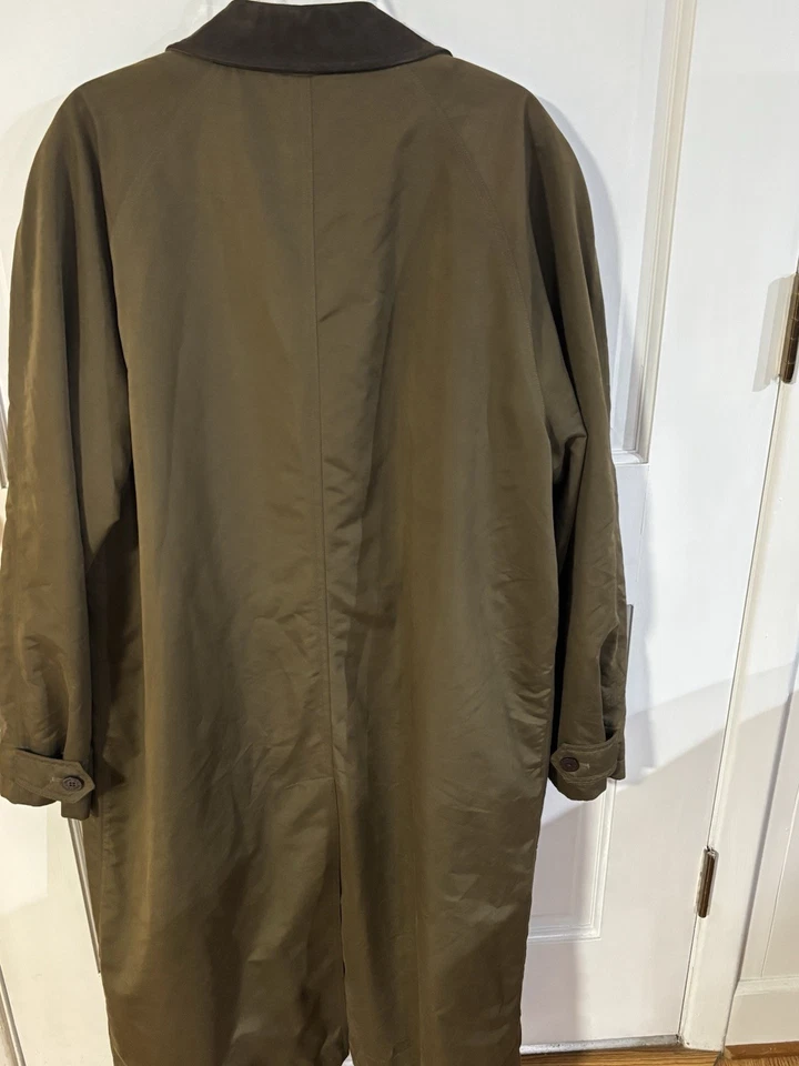 Jaqueta LL Bean Field trench coat grande alta faltando forro com zíper - Imagem 2 de 4