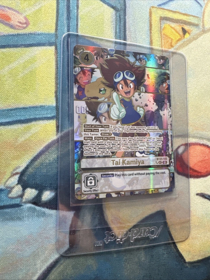 Digimon TCG Bt21 World Convergence Tai Kamiya Sec 2 Star BT21-102 In Hand NM - Image 4 of 4