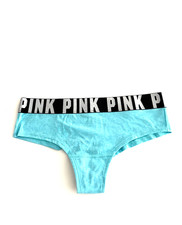 Victoria's Secret PINK Logo Cheekster Panty Seashore Wide Band