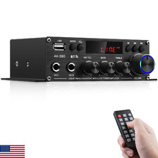 AK-390 Bluetooth 5.0 HiFi Stereo Amplifier 40W x 2 Mini Home AV Receiver