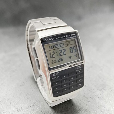 CASIO DATA BANK DBC-32 Retro Digitaluhr aus Japan