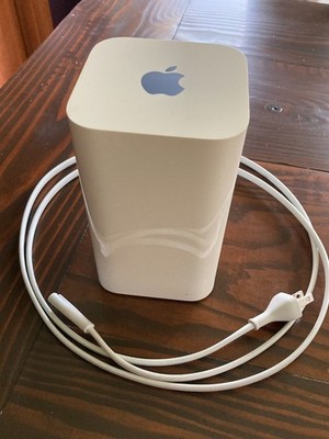 Apple A1521 AirPort Extreme Base Station Router with Power Cord White - Tested