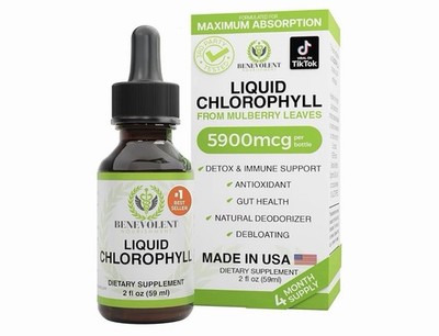 Benevolent Nourishment Liquid Chlorophyll Drops    (59 ml) - Pack of 2