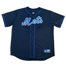 David Wright New York Mets Black Jersey Men s Size XL Majestic MLB
