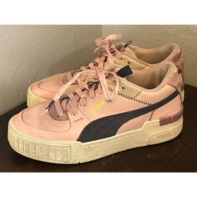 PUMA Women's Cali Sport Mix Peachskin Thick Sole Skateboard ShoesUS 9 