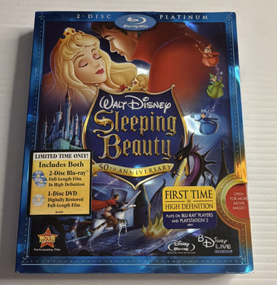 Walt Disney Sleeping Beauty 50th Anniv Platinum 2-Disc Blu-ray Subtitles