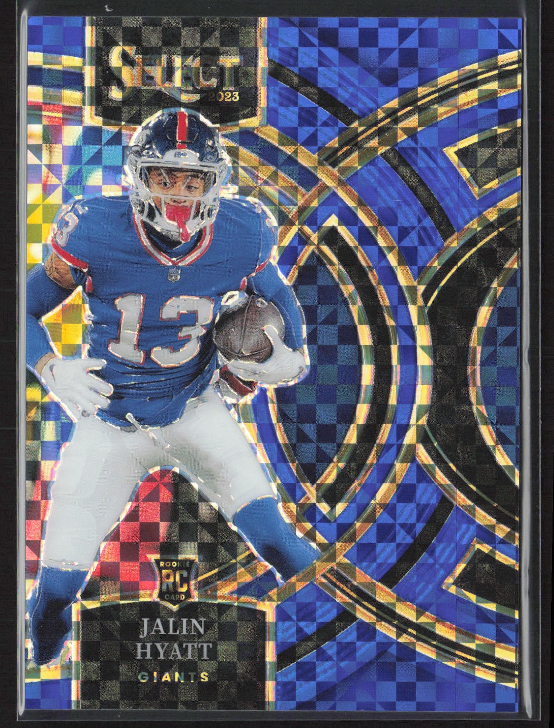 2023 Panini Select #173 Jalin Hyatt Blue Prizm #/149 Rookie RC