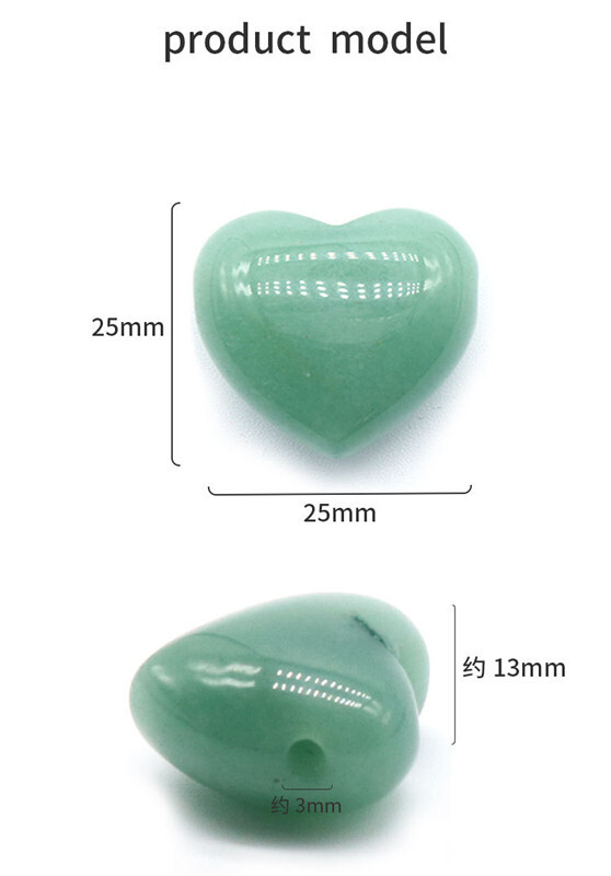 love Beaさん専用 10Pcs 25x25x13mm Blue Sand Stone Love Heart Horizontal Holes Beads