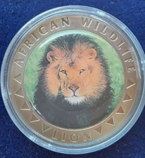 5 Dollar African Wildlife Lion, Liberia, 2000, Durchm. :40 mm&nbsp;
