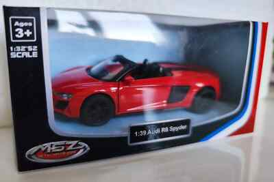 AUDI R8 SPYDER RED 1:39 1:43 1/43 MSZ scale model car | eBay
