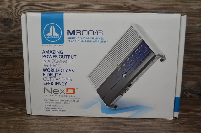JL Audio M600/6 Car Amplifier - White 