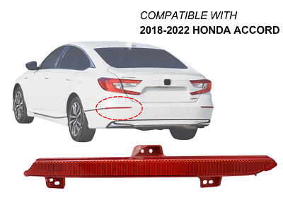 2Pc Rear Bumper Reflector LED Light Brake Signal Lamp For Honda Accord - View #6
