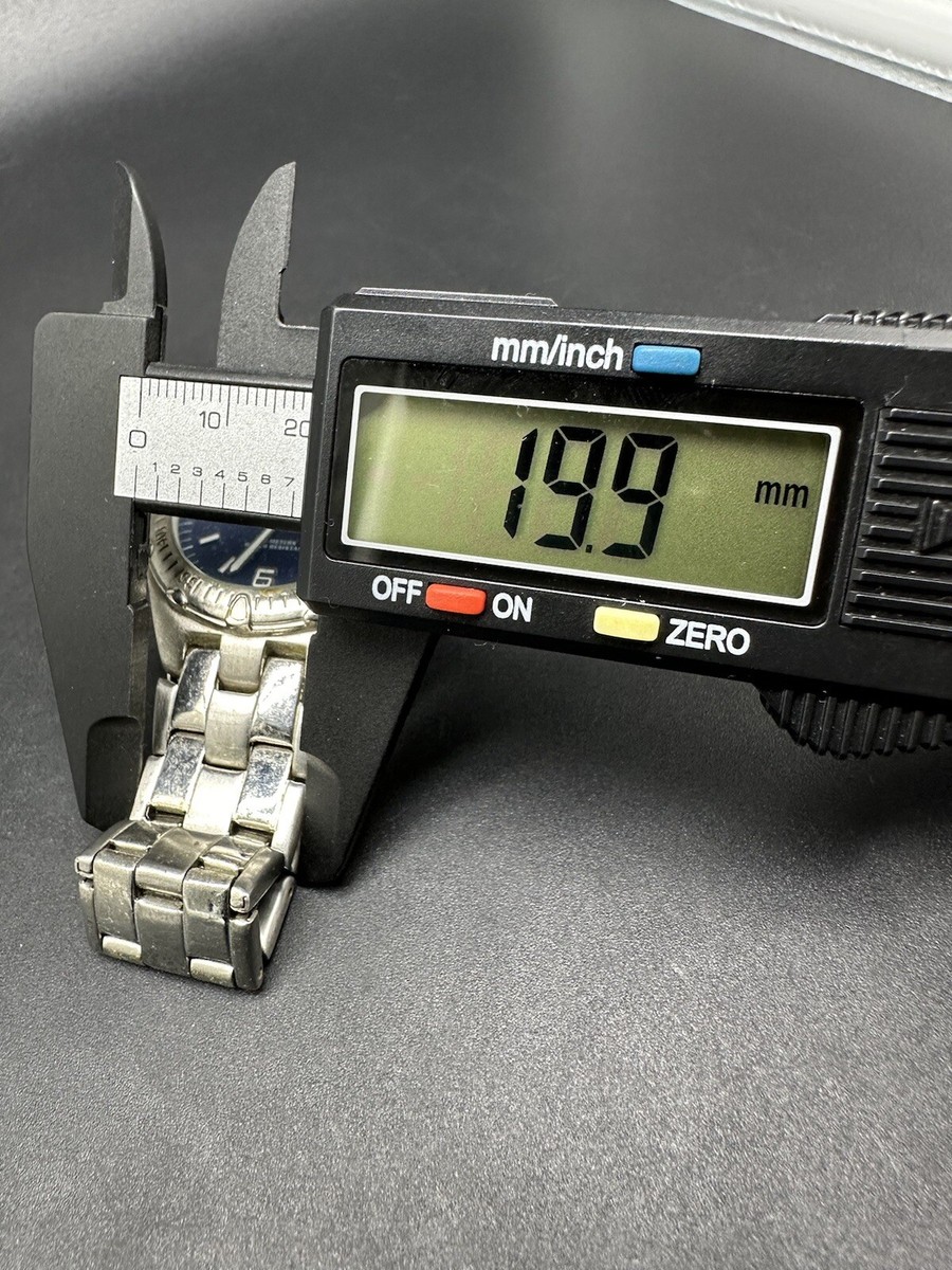 Men's Vintage 1990s EDDIE BAUER Classic Stainless with Blue Dial w