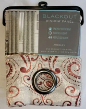 Blackout Burgundy Ardsley Grommet Window Panel 40 x 84 in.