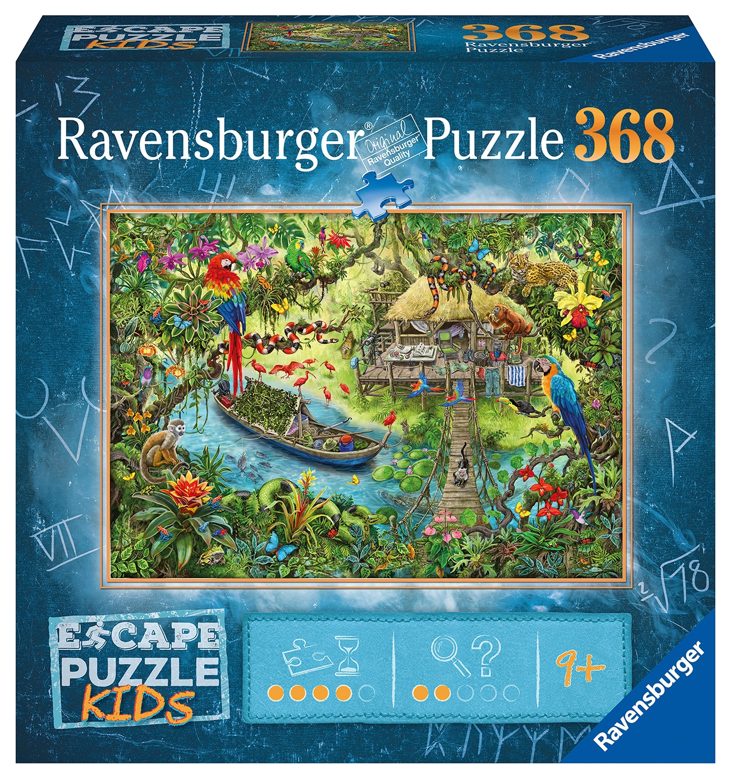 Rompecabezas misterioso Ravensburger Jungle Escape Room para niños de 9 años -