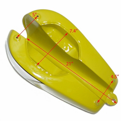 Pour Triumph T120 Bonneville Jaune Peint 3.5 Gallon Carburant Tank + Colis Rack - Photo 3/9