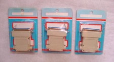 3 VINTAGE 25-PIN MALE  36-PIN FEMALE PRINTER COMPUTER CONNECTOR ADAPTERS - FS