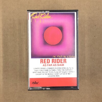 RED RIDER Cassette Tape 80s Rock Pop AS FAR AS SIAM TOM COCHRANE LUNATIC FRINGE
