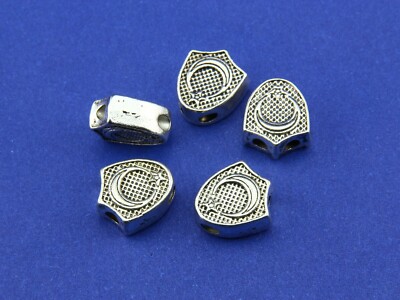 Moonstar Triangular imam tibet silver 5 pcs For make Prayer Beads tesbih 922001